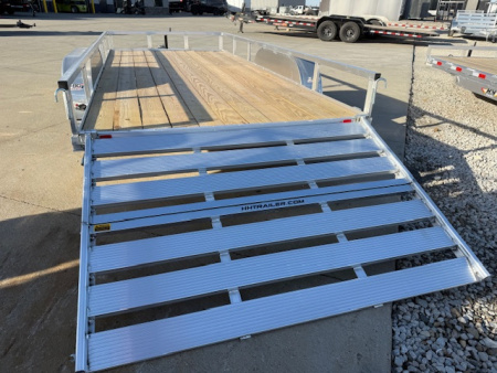 New 2026 H&H Aluminum 82”x16’ 7k Rail Side Utility Trailer