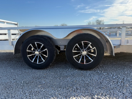New 2026 H&H Aluminum 82”x18’ 7k Rail Side Utility Trailer