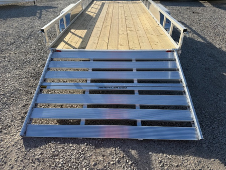 New 2026 H&H Aluminum 82”x18’ 7k Rail Side Utility Trailer