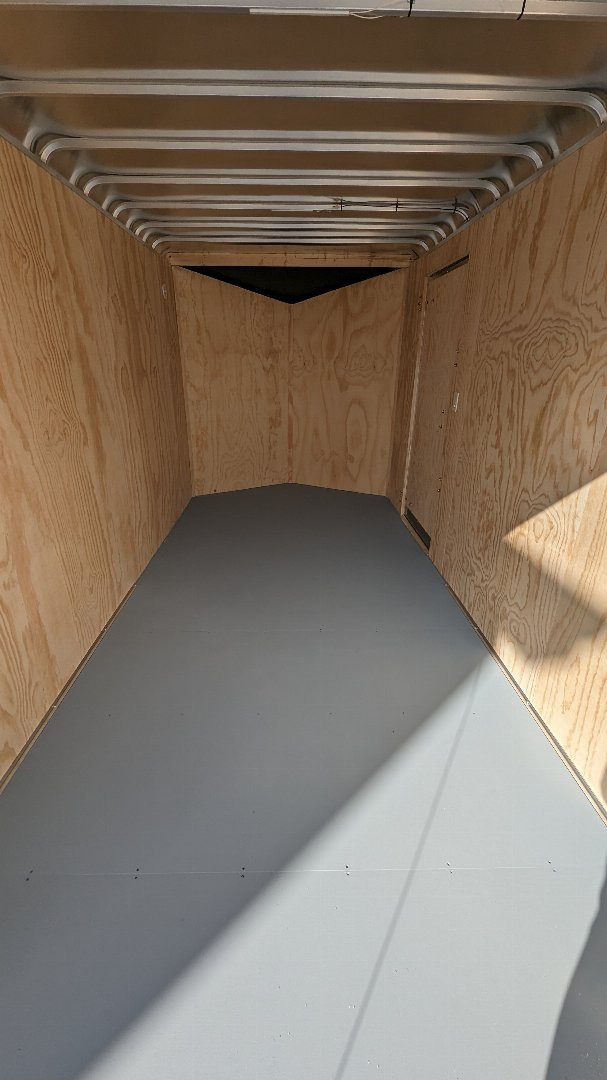 New 2026 Car Mate 7x14 HD Avalanche V-Nose Cargo w/ Ramp Door (12" Add'l Hgt)