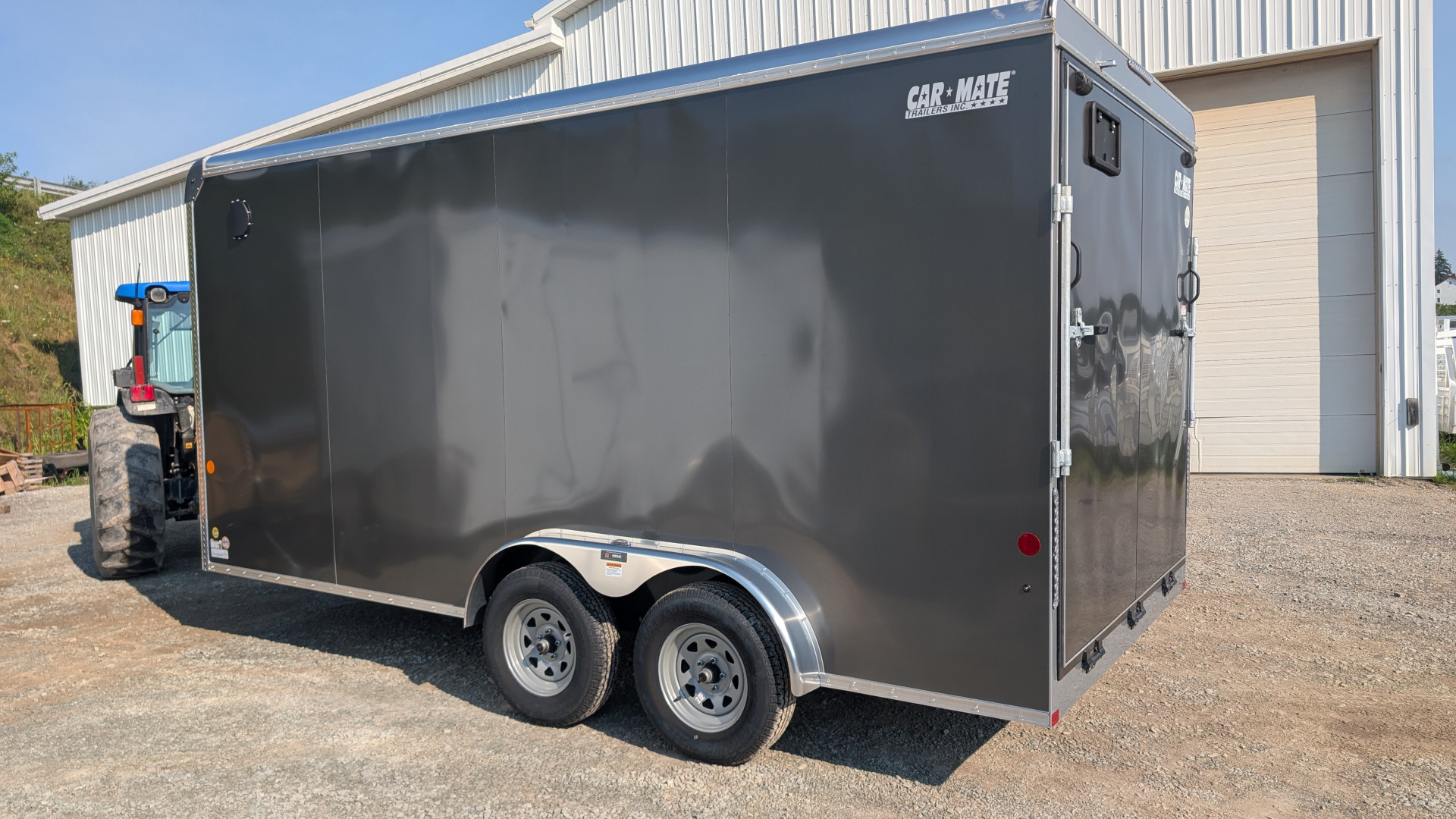 New 2026 Car Mate 7.5 x 16 HD Custom Cargo Trailer w/ Ramp Door (84" INSIDE!!)
