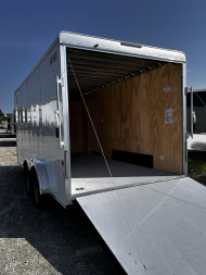 New 2026 Car Mate 7.5 x 16 HD Custom Cargo Trailer w/ Ramp Door (84" INSIDE!!)