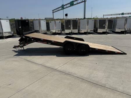 New 2026 H&H Trailers 22' POWER TILT 10K Flatbed Trailer