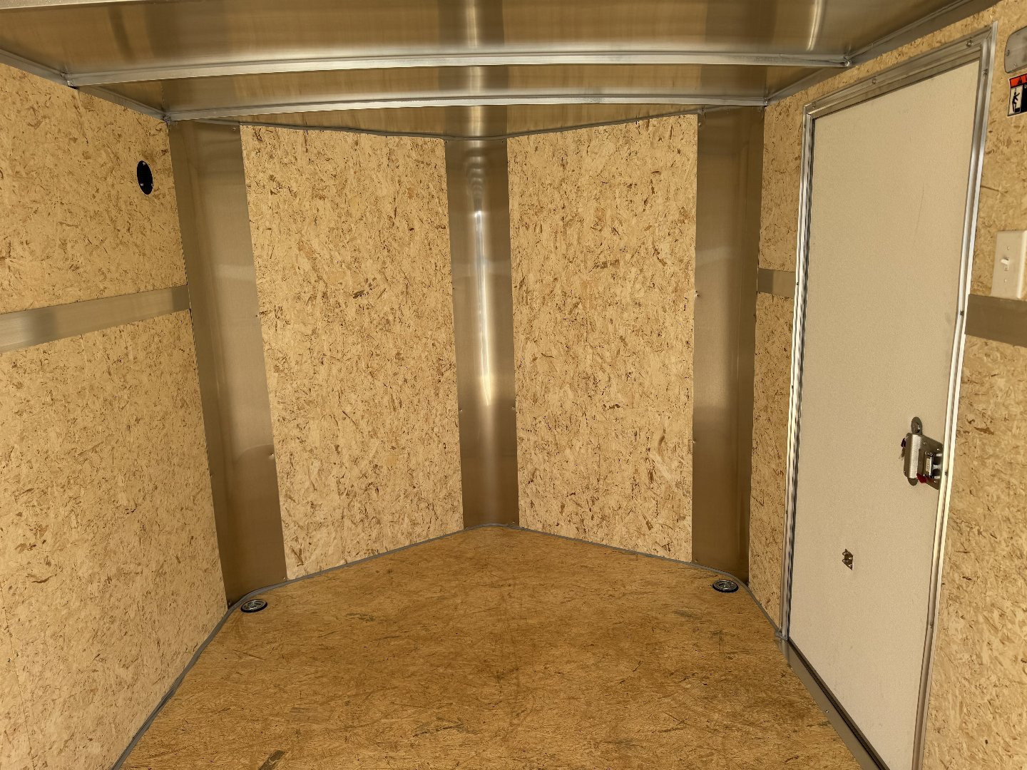 New 2025 H&H 7x12 + 2’V  Rear Ramp Enclosed Cargo Trailer