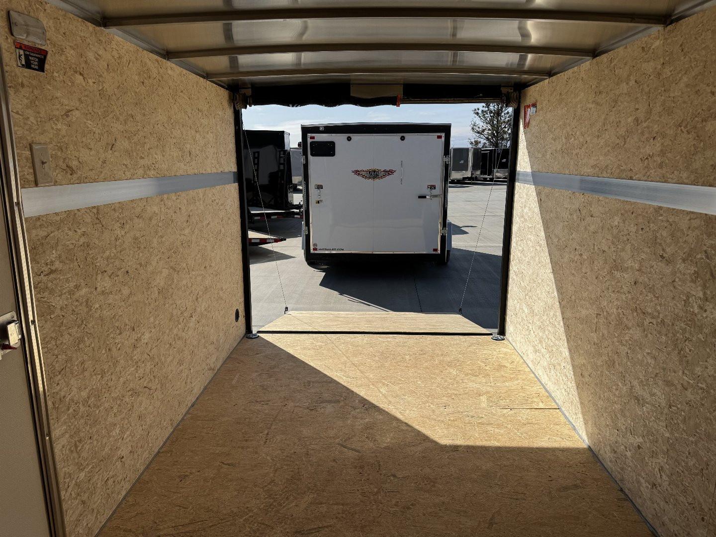 New 2025 H&H 7x12 + 2’V  Rear Ramp Enclosed Cargo Trailer
