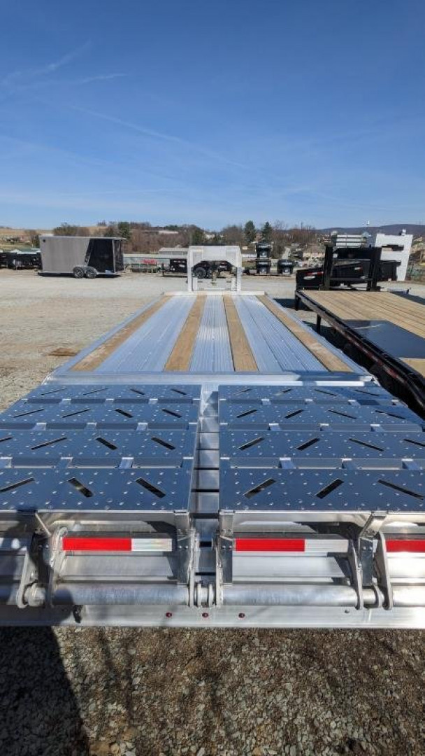 New 2025 EBY 20+5 HD GOOSENECK ALUMINUM DECKOVER Trailer w/ 50/50 Ramps (PRICE DROP!!)