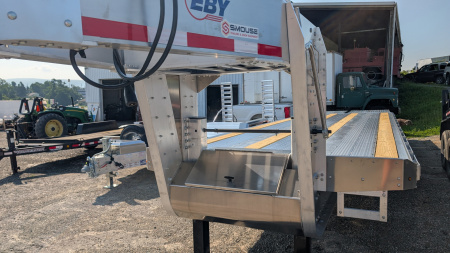 New 2025 EBY 20+5 HD GOOSENECK ALUMINUM DECKOVER Trailer w/ 50/50 Ramps (PRICE DROP!!)