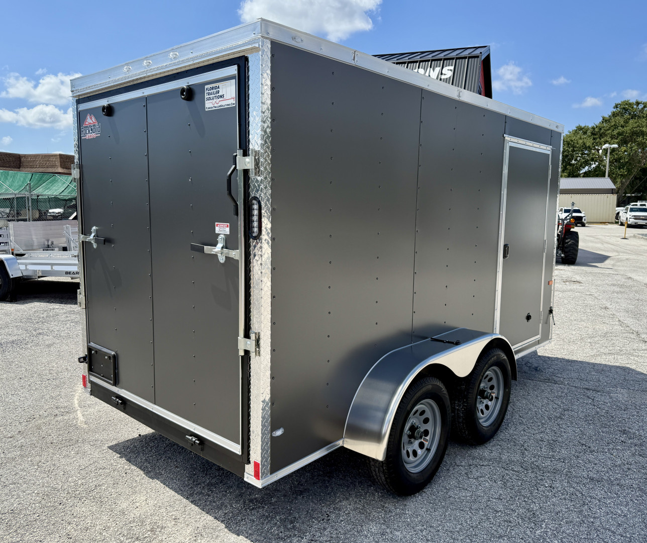 New 2026 Rock Solid Cargo 6x12 Rear Ramp Door 7K Polycore Cargo ...