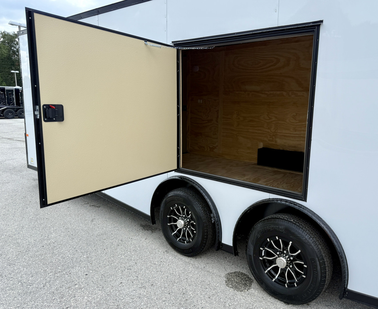 New 2026 Rock Solid Cargo 8.5x24 Rear Ramp Door w/ Escape Door 10K Polycore Black Out Cargo / Enclosed Trailer