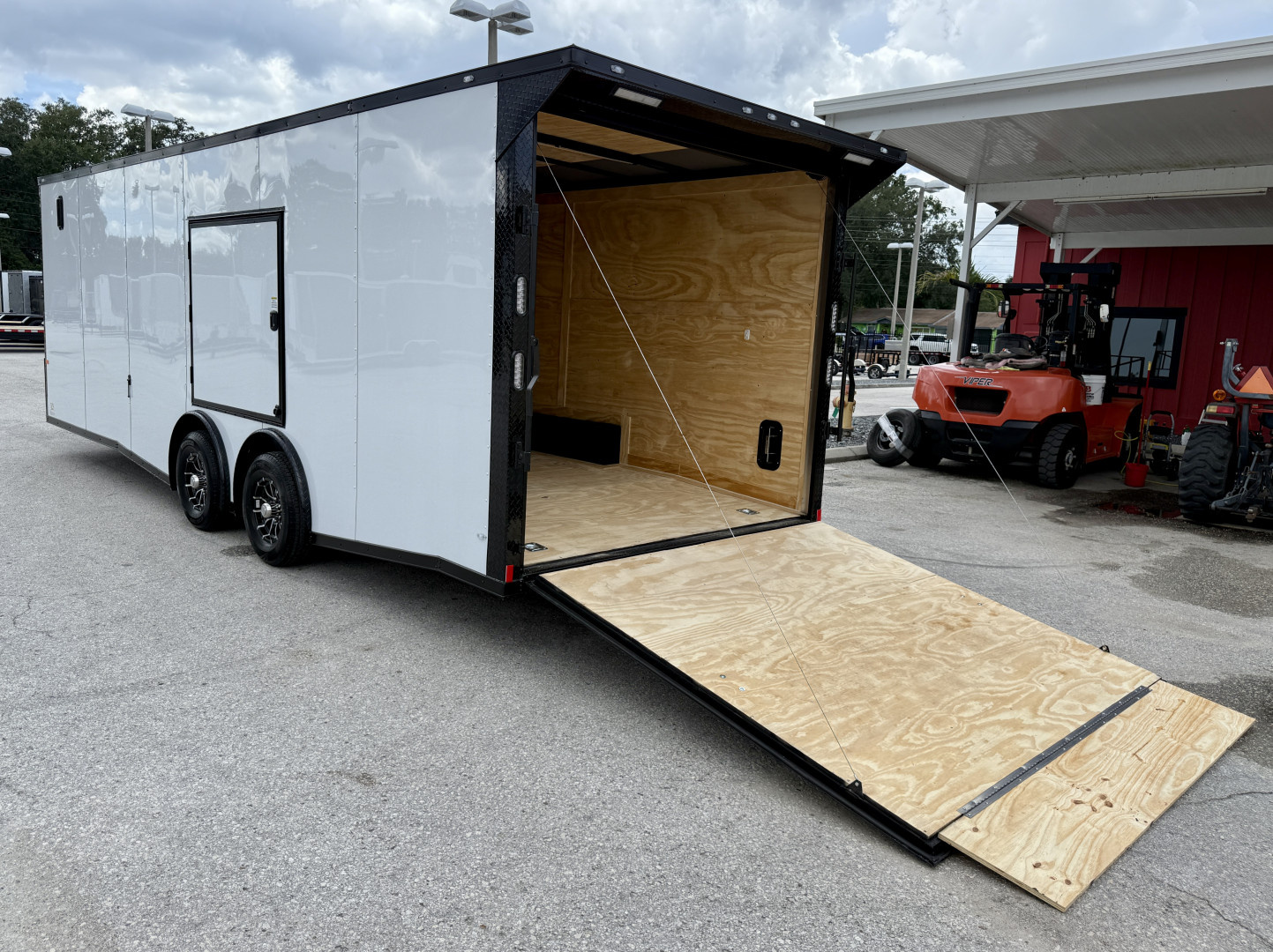 New 2026 Rock Solid Cargo 8.5x24 Rear Ramp Door w/ Escape Door 10K Polycore Black Out Cargo / Enclosed Trailer