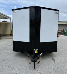 New 2026 Rock Solid Cargo 8.5x24 Rear Ramp Door w/ Escape Door 10K Polycore Black Out Cargo / Enclosed Trailer