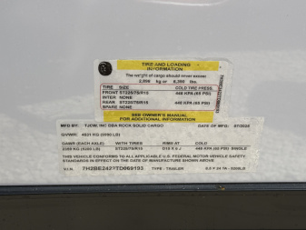 New 2026 Rock Solid Cargo 8.5x24 Rear Ramp Door w/ Escape Door 10K Polycore Black Out Cargo / Enclosed Trailer