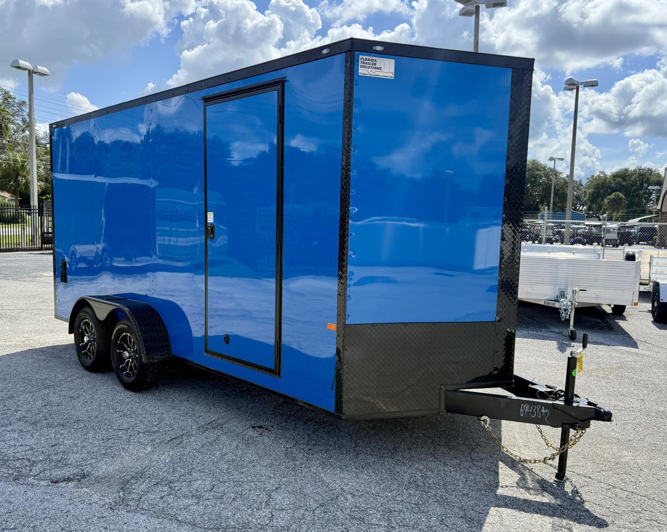 New 2026 Rock Solid Cargo 7x16 Rear Ramp Door 7K Polycore Black Out Cargo / Enclosed Trailer