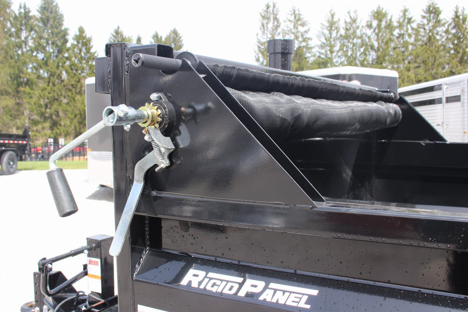 New 2025 Sure-Trac 7' x 16' HD Low Profile Telescopic Lift Hydraulic Dump Trailer - 14000# GVW