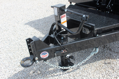 New 2025 Sure-Trac 7' x 16' HD Low Profile Telescopic Lift Hydraulic Dump Trailer - 14000# GVW