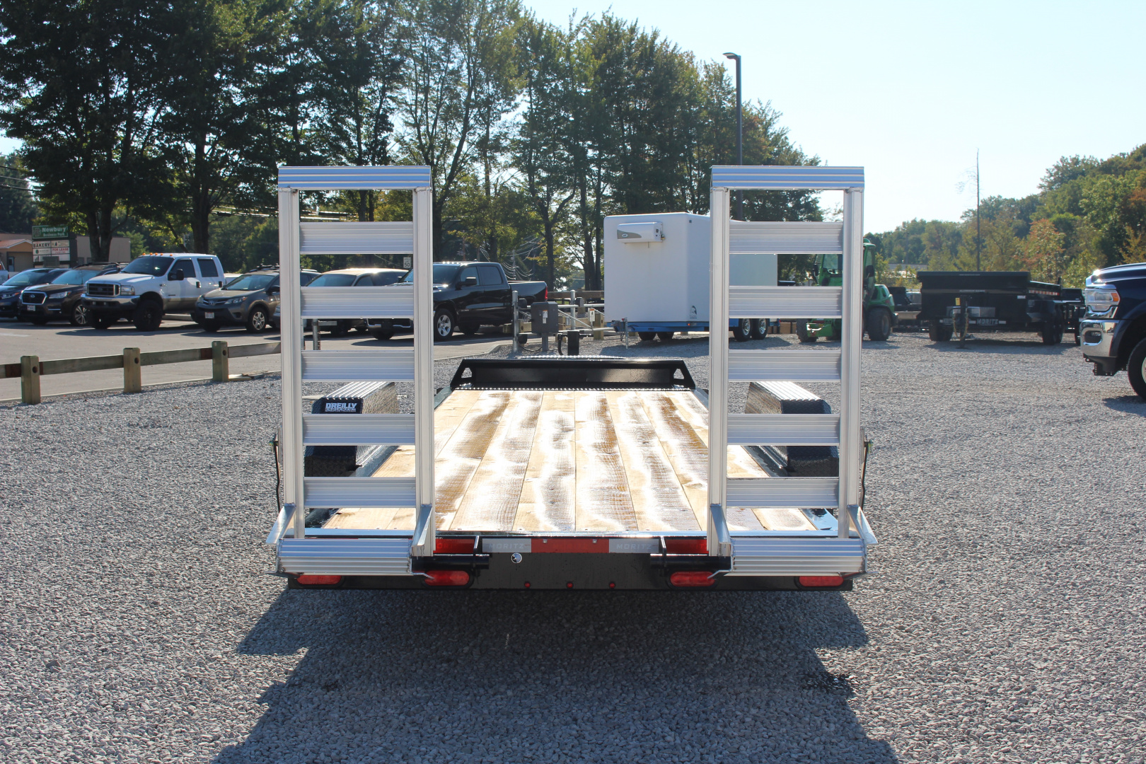 New 2025 Moritz ELBH 7' x 22' Low Pro - Aluminum Ramps - Equipment Trailer - 14000# GVW