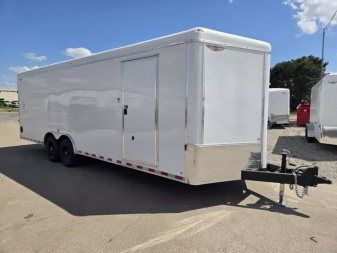 New 2025 H and H Trailer 8.5x24 HH Series Round Top V-Nose Enclosed Car Hauler Trailer  14K