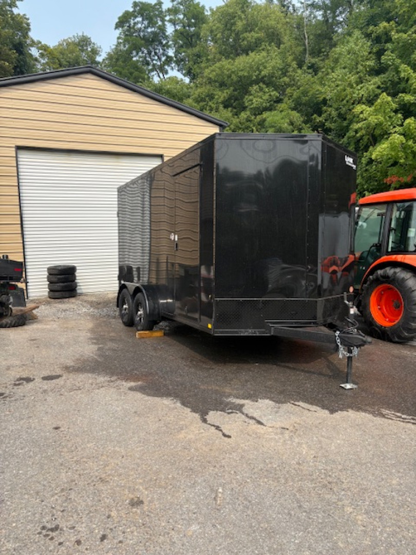 New 2025 Look Trailers 7 x 14 ST DLX BLACKOUT Tandem Axle Enclosed Trailers 7K - GVW