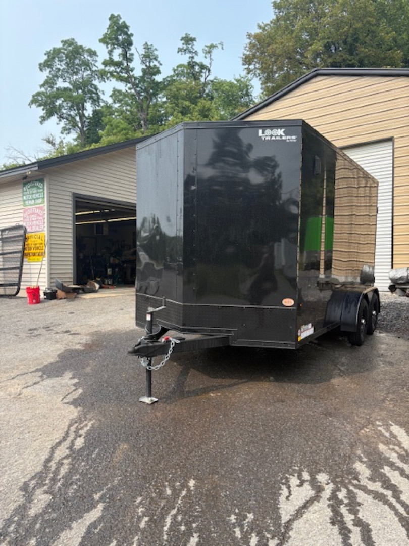 New 2025 Look Trailers 7 x 14 ST DLX BLACKOUT Tandem Axle Enclosed Trailers 7K - GVW