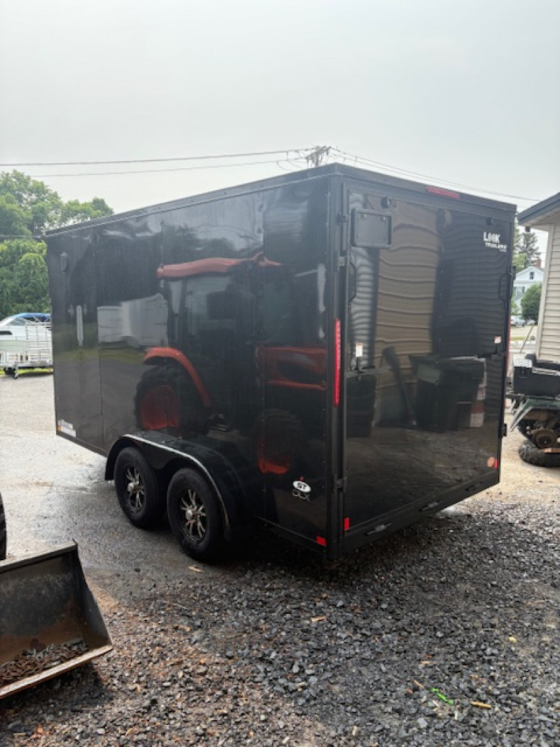 New 2025 Look Trailers 7 x 14 ST DLX BLACKOUT Tandem Axle Enclosed Trailers 7K - GVW