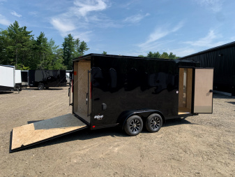 New 2025 Pace American 7X16 +2ft V-nose / Blackout Package/ 7' interior/ 7K. GVWR
