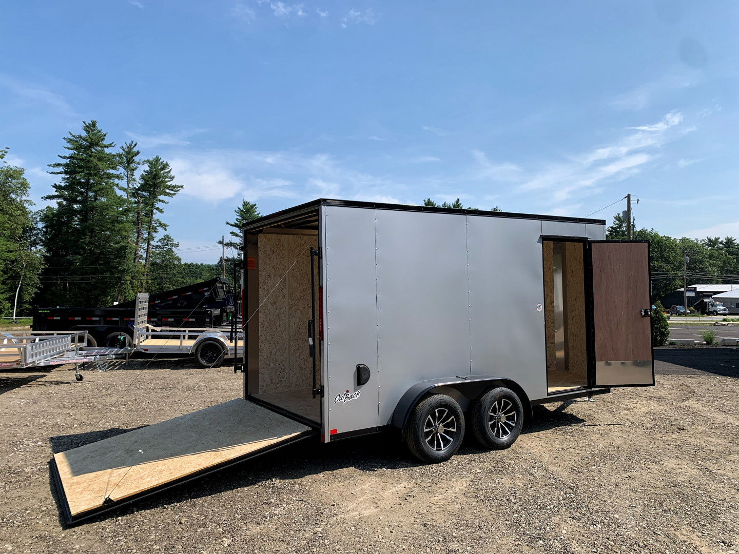 New 2025 Pace American 7X14 +2ft V-nose / Blackout Package/ 7' interior - 7000GVW