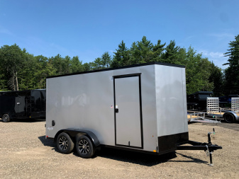 New 2025 Pace American 7X14 +2ft V-nose / Blackout Package/ 7' interior - 7000GVW