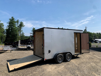 New 2025 Pace American 7X14 +2ft V-nose / Blackout Package/ 7' interior - 7000GVW