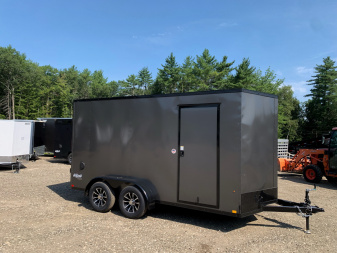 New 2025 Pace American 7X14 +2ft V-nose / Blackout Package/ 7' interior - 7000GVW