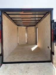 New 2025 Pace American 7X14 +2ft V-nose / Blackout Package/ 7' interior - 7000GVW