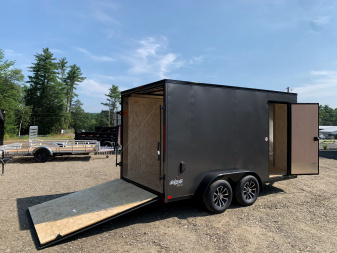 New 2025 Pace American 7X14 +2ft V-nose / Blackout Package/ 7' interior - 7000GVW