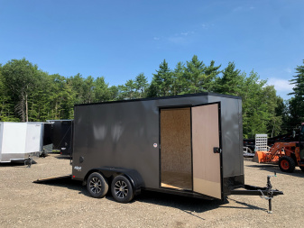 New 2025 Pace American 7X14 +2ft V-nose / Blackout Package/ 7' interior - 7000GVW