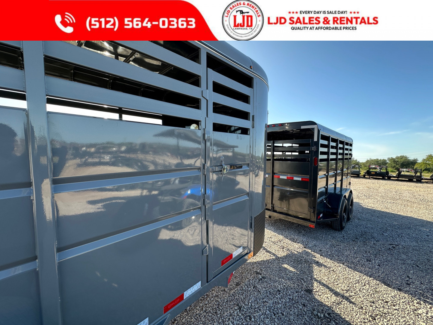 New 2026 Delco 6' x 16' Livestock Trailer