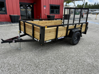 New 2025 Sure-Trac 6x10 3K 3-Board High Side Utility Trailer