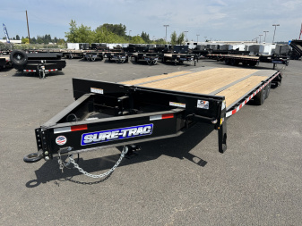 New 2025 Sure-Trac 8.5x25 Low Pro Deckover MEGA RAMP 15K GVWR
