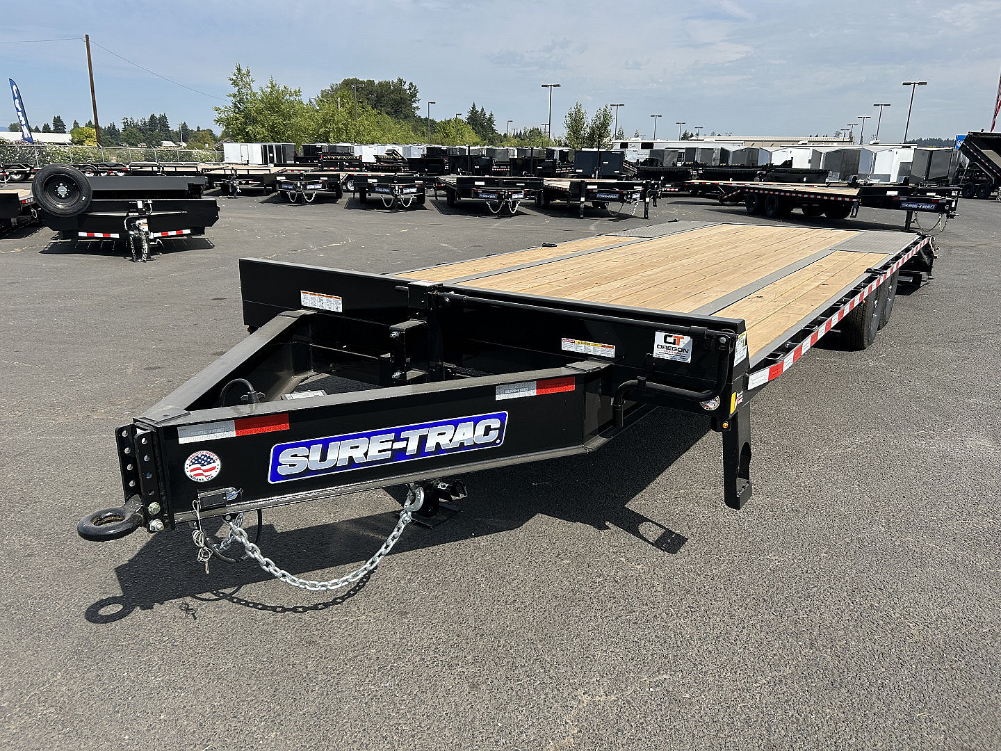 New 2025 Sure-Trac 8.5x25 Low Pro Deckover MEGA RAMPS 15K GVWR