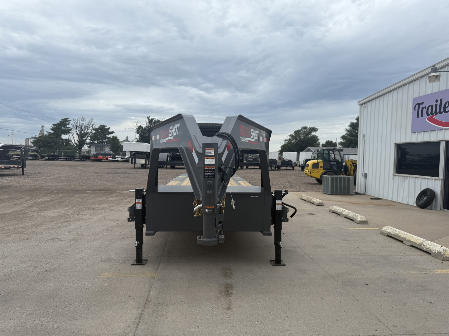 New 2026 Buckshot MFG Single Bolt 28R 14K Flatbed Trailer