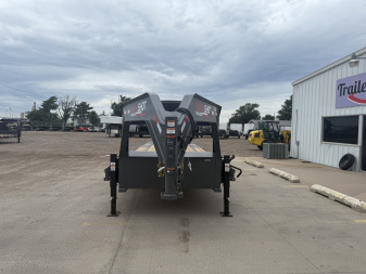 New 2026 Buckshot MFG Single Bolt 28R 14K Flatbed Trailer