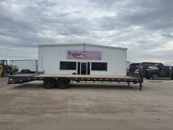 New 2026 Buckshot MFG Single Bolt 28R 14K Flatbed Trailer
