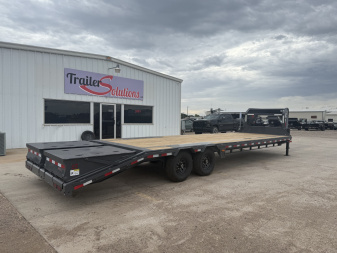 New 2026 Buckshot MFG Single Bolt 28R 14K Flatbed Trailer