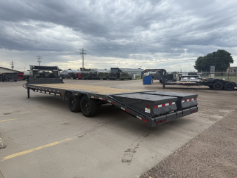 New 2026 Buckshot MFG Single Bolt 28R 14K Flatbed Trailer