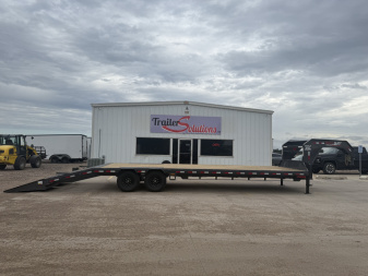 New 2026 Buckshot MFG Single Bolt 28R 14K Flatbed Trailer