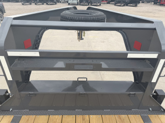 New 2026 Buckshot MFG Single Bolt 28R 14K Flatbed Trailer