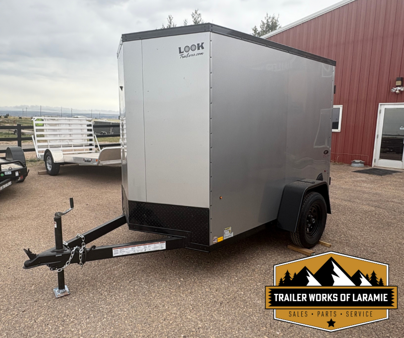 New 2026 Look Trailers Cargo / Enclosed Trailer 5x8-Silver W/Black Trim