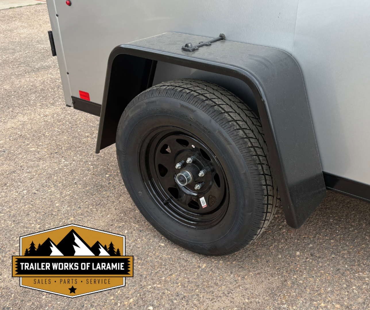 New 2026 Look Trailers Cargo / Enclosed Trailer 5x8-Silver W/Black Trim