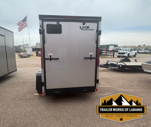 New 2026 Look Trailers Cargo / Enclosed Trailer 5x8-Silver W/Black Trim