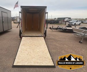 New 2026 Look Trailers Cargo / Enclosed Trailer 5x8-Silver W/Black Trim