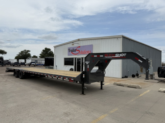 New 2026 Buckshot MFG Bolt 40' x 102"Flatbed Trailer 12000LB Axles