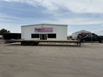New 2026 Buckshot MFG Bolt 40' x 102 Flatbed Trailer 12000LB Axles