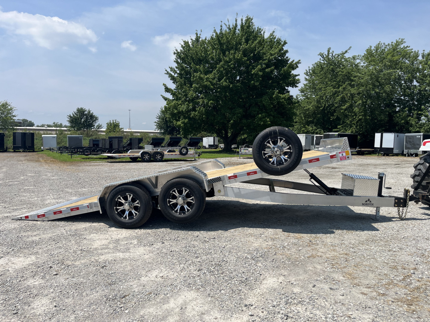 New 2026 Nordtek 82X18 Tilt Trailer 10K GVWR